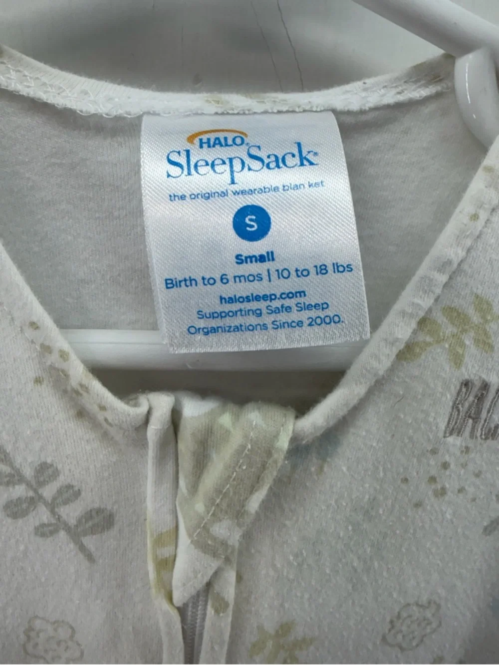 Halo size 0-6M Baby Sleep sack Bag Pajama - Neutral Deer Print